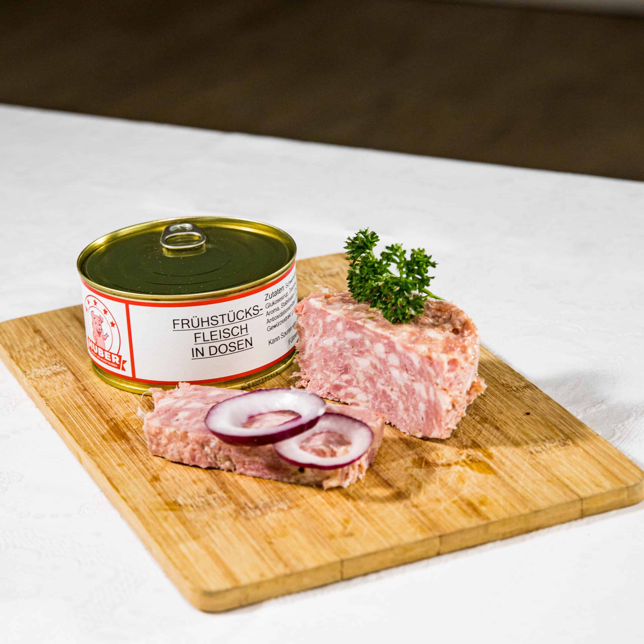 Frühstücksfleisch in Dosen