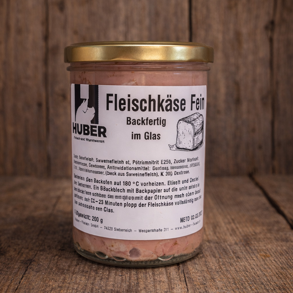 Fleischkäse Fein backfertig im Glas – Bild 3